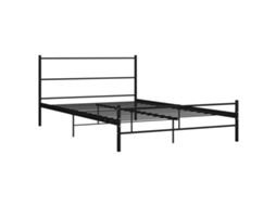 Estrutura de Cama 120x200 Cm Metal Preto MAISON EXCLUSIVE