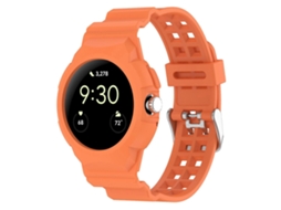 Pulseira De Silicone Integrada E Totalmente Fechada Para Google Pixel Watch