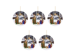 Decoração de Natal com Presépio em Madeira LAXISCREED