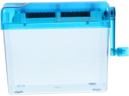 Destruidor De Documents Bleu En Abs E Acier Inoxydable Pratique Manuel