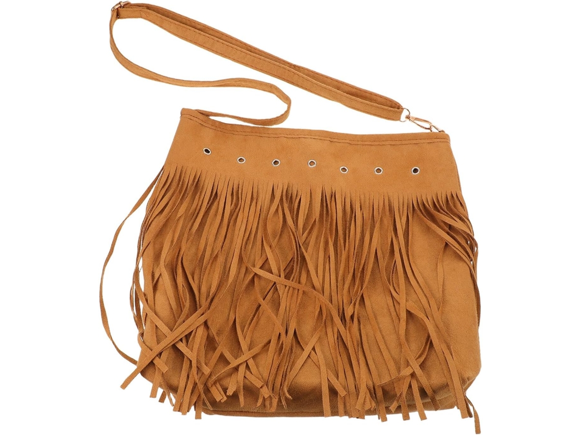 Bolsa De Ombro Vintage Em Camurça Com Franjas, Bolsa Transversal Estilo Western Ajustável Para Mulheres, Bolsa Tote Espaçosa.