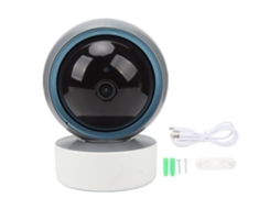 Câmara De Segurança Interior Wifi 1080p Com Visão Noturna, Detecção De Movimento E Rotação Universal