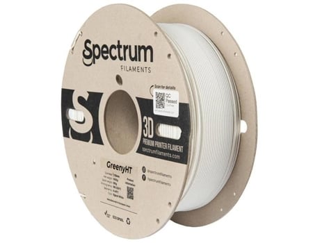 Filamento Spectrum Greenyht 1,75mm Branco Sinal 1kg
