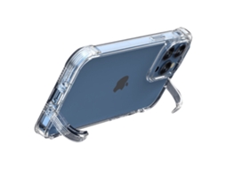 Suporte Casa Para Iphone 15 Pro Max Pele Sintética Anti-choque Transparente