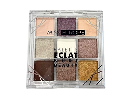 Paleta de Sombras Miss Europe Radiance N°02 Nude Beauty 9g Miss Europe Paris