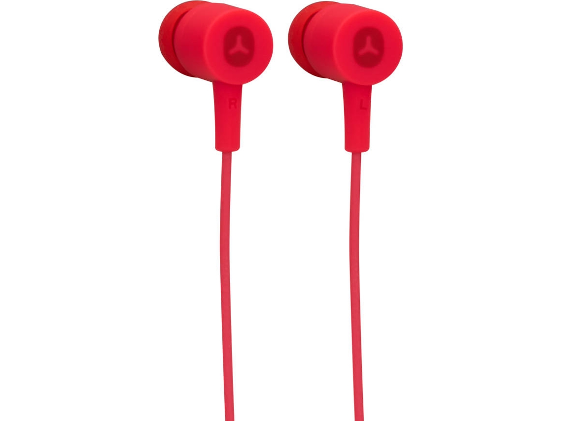 Auriculares com Fio GOODIS Com Microfone (In Ear - Microfone - Vermelho)