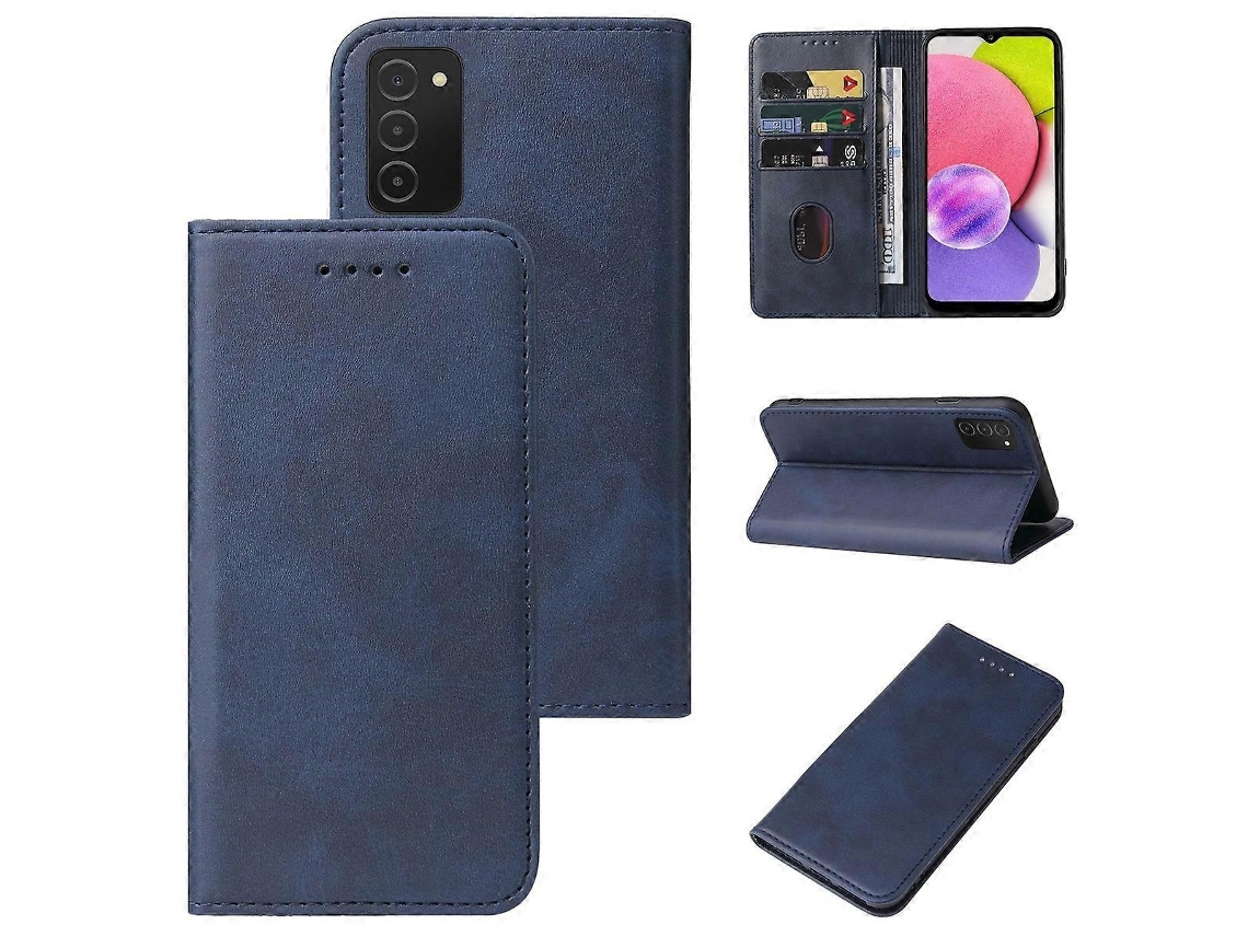Capa Couro Magnética Para Samsung Galaxy A03, Elysve