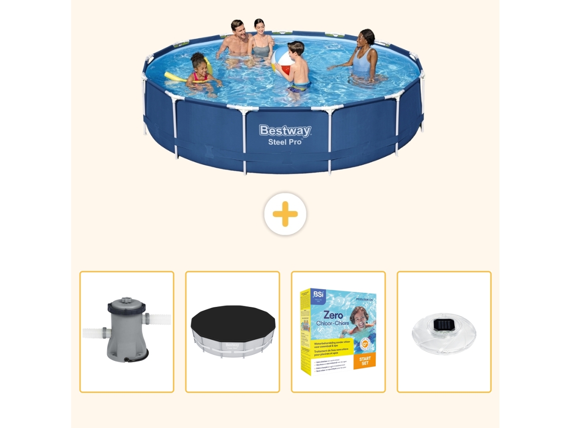 Bestway Piscina Bestway Steel Pro Redonda - 396x84 Cm - 5-peças S178