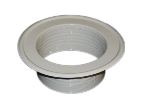 Placa de Parede de Tubo de Ventilação Metálica em Espigão Branco de Diâmetro 180 mm