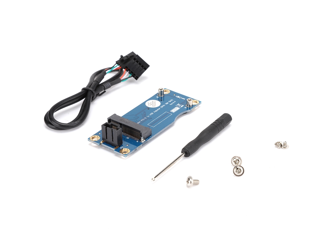 Placa Riser De Teste Wwan Mini Pci-e Para Adaptador Usb Com Suporte A Módulo 3g/4g