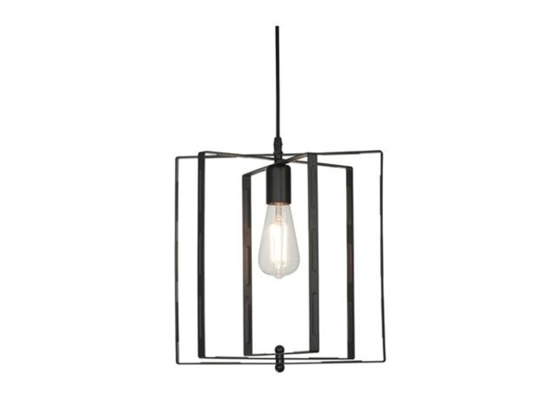 Suspensão Nobel Black Metal Square 60W