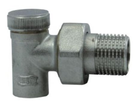 Válvula de Corte Angular de 15mm X 1/2 Polegada BSP com Manípulo Soldado para Radiador