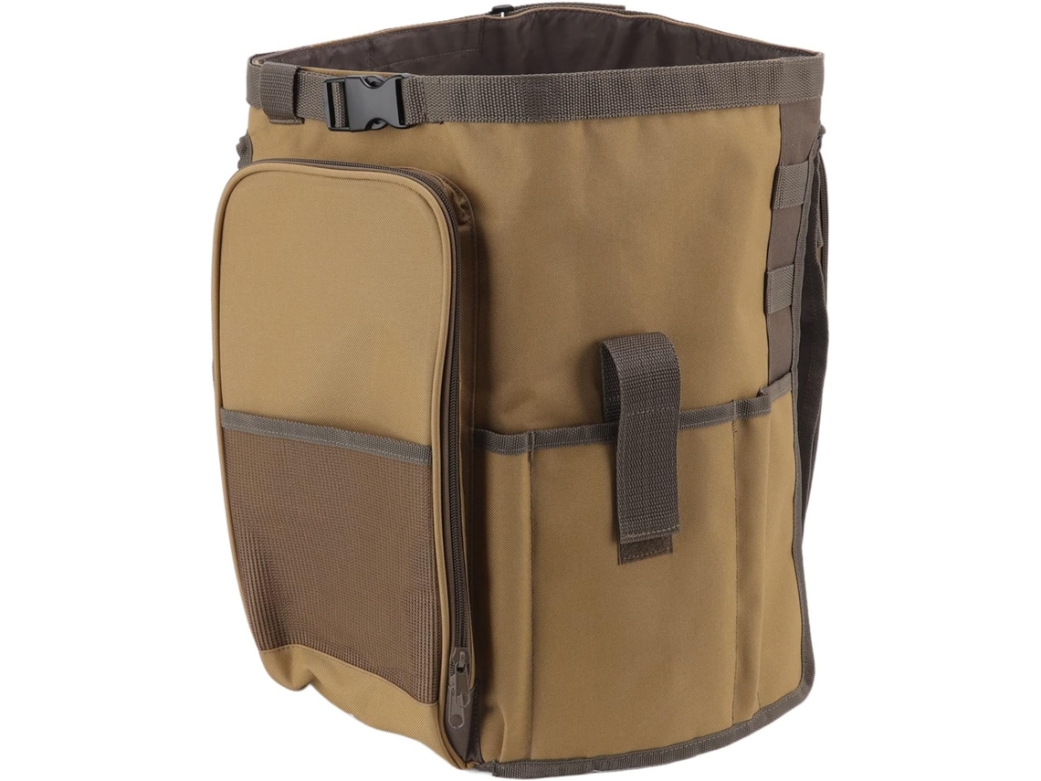 Bolsa Para Ferramentas De Jardinagem Em Formato Balde, Cáqui, De Grande Capacidade Bolsa Portátil Para Ferramentas