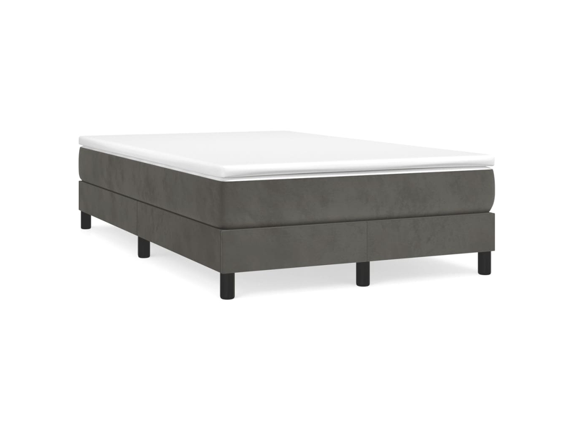 Box Spring Bed Frame, Box Spring Bed Frames Vidaxl Cinzeto Veludo (120 X 200 Cm)