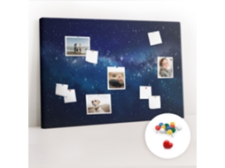 Painel De Cortiça Para Parede Céu Escuro E Estrelas Para O Escritório Espelharte (120x80 Cm)