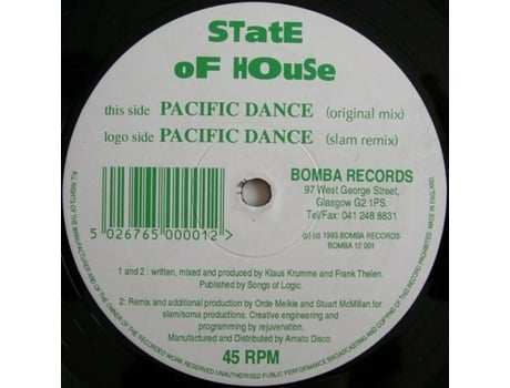Vinil Pacific Dance Bomba Records