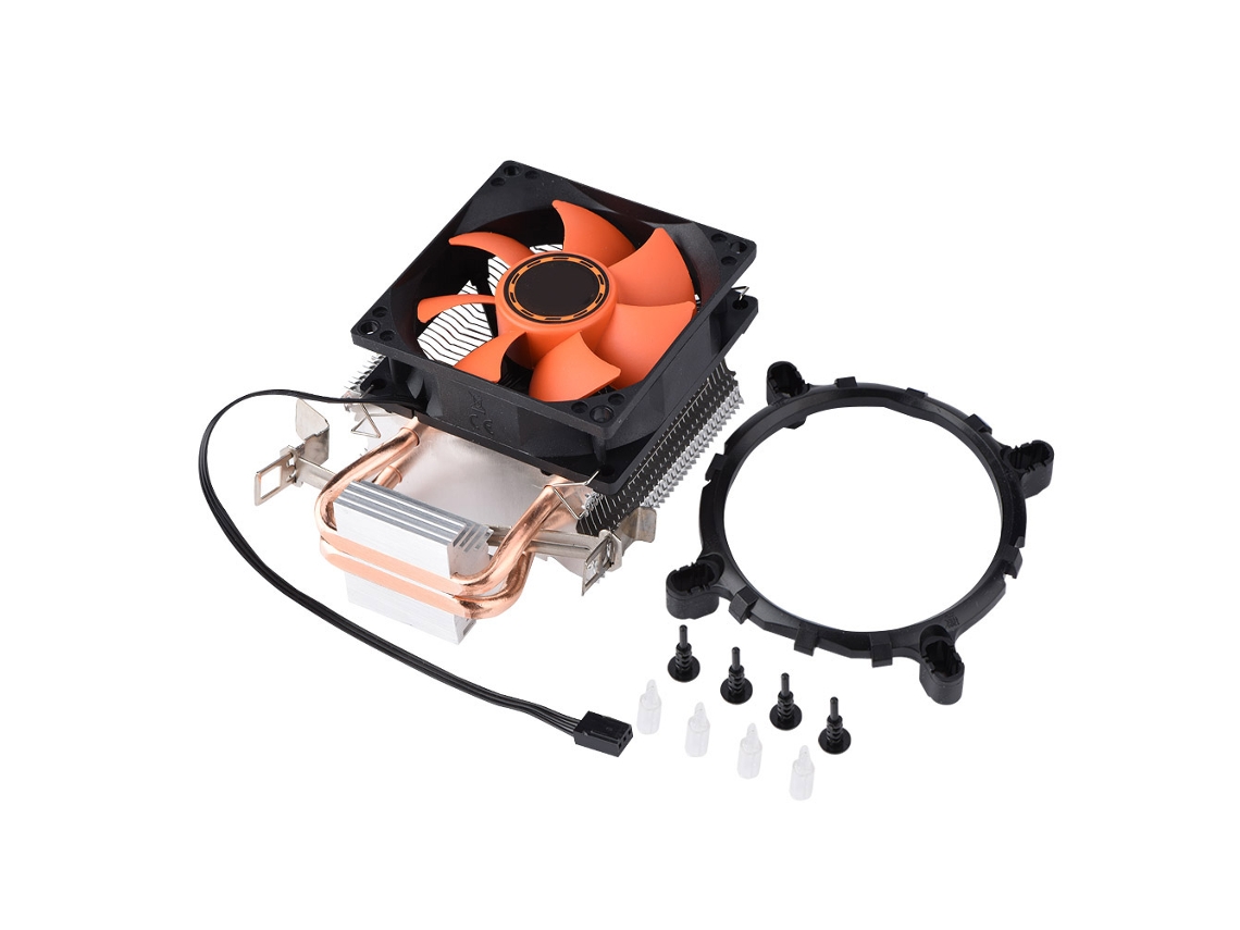 2 Calorímetros Mini Ventilador De Resfriamento De Cpu Dissipador De Calor Cooler Silencioso Para Intel
