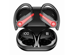 Auriculares Sem Fio Fios Corridas YIZHOOD Bluetooth à Prova de Água Vermelho