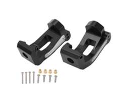 Mali 2pcs Bloco de Roda Dianteira Rc C Hub Alumínio 1/8 para Traxxas Sledge Cart 95076 4 Preto