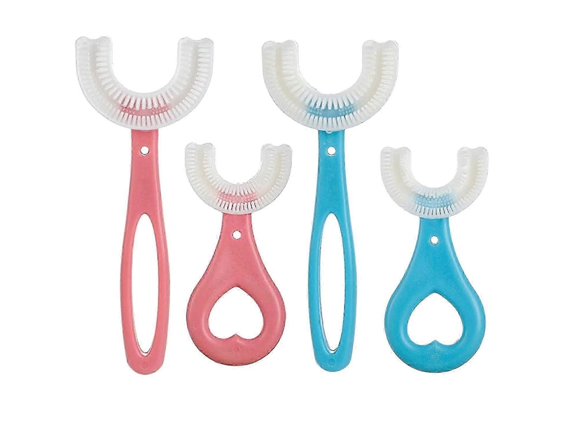 Kit com 6 Escovas de Dente Infantis em Formato U para Crianças 2 a 12 Anos. Completas Treiname Nto Bucal. GOKOCO
