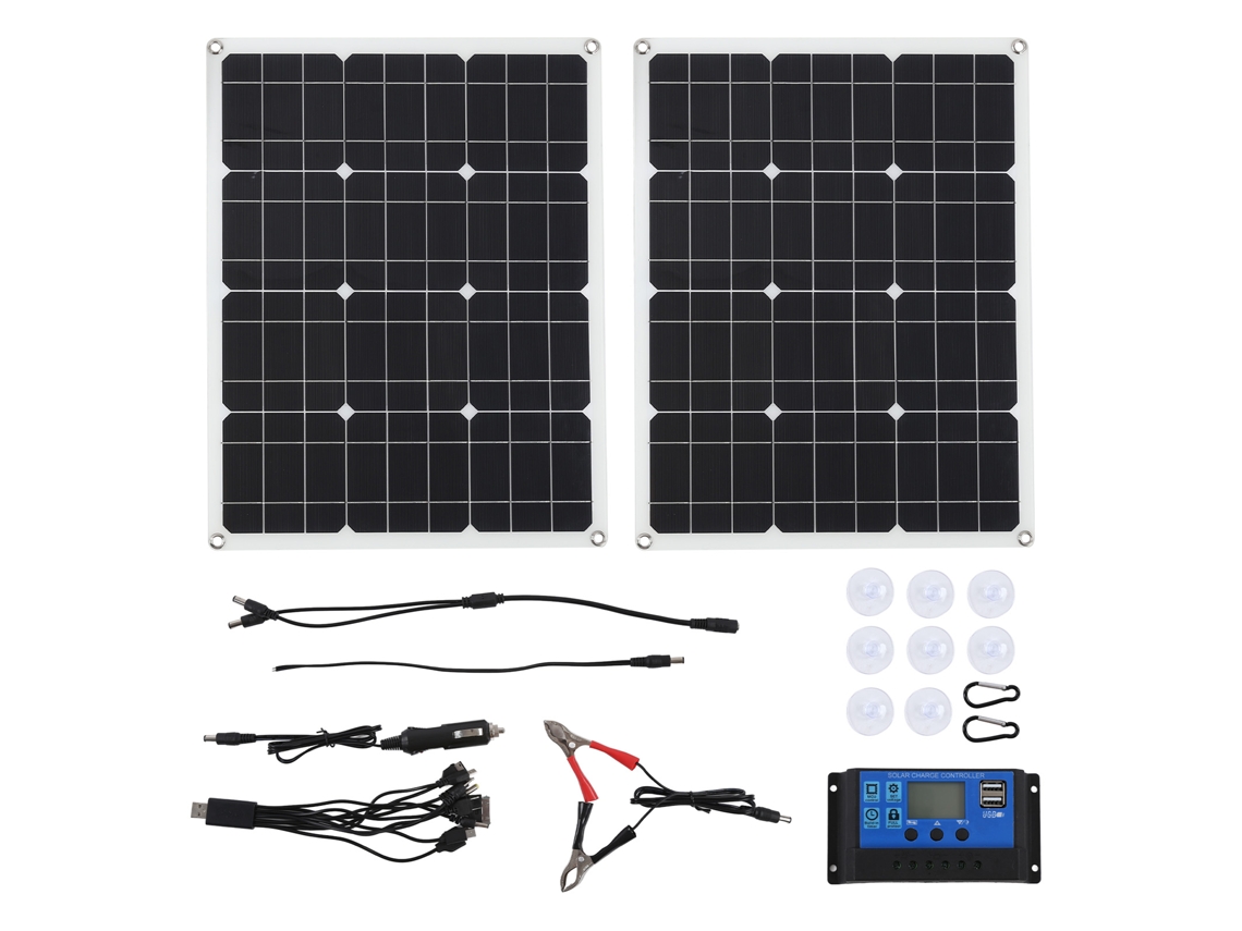 Laxiscreed Painel Solar Monocristalino De 80w Para Sistemas Fotovoltaicos, Compatível Com Controlador De 60a
