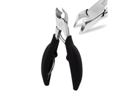 Cortador de unhas preto em formato Touro Chifres*