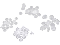100 Peças de Clipes de Silicone Antiderrapantes Incolores para Almofadas de Ouvido SFUSHOS