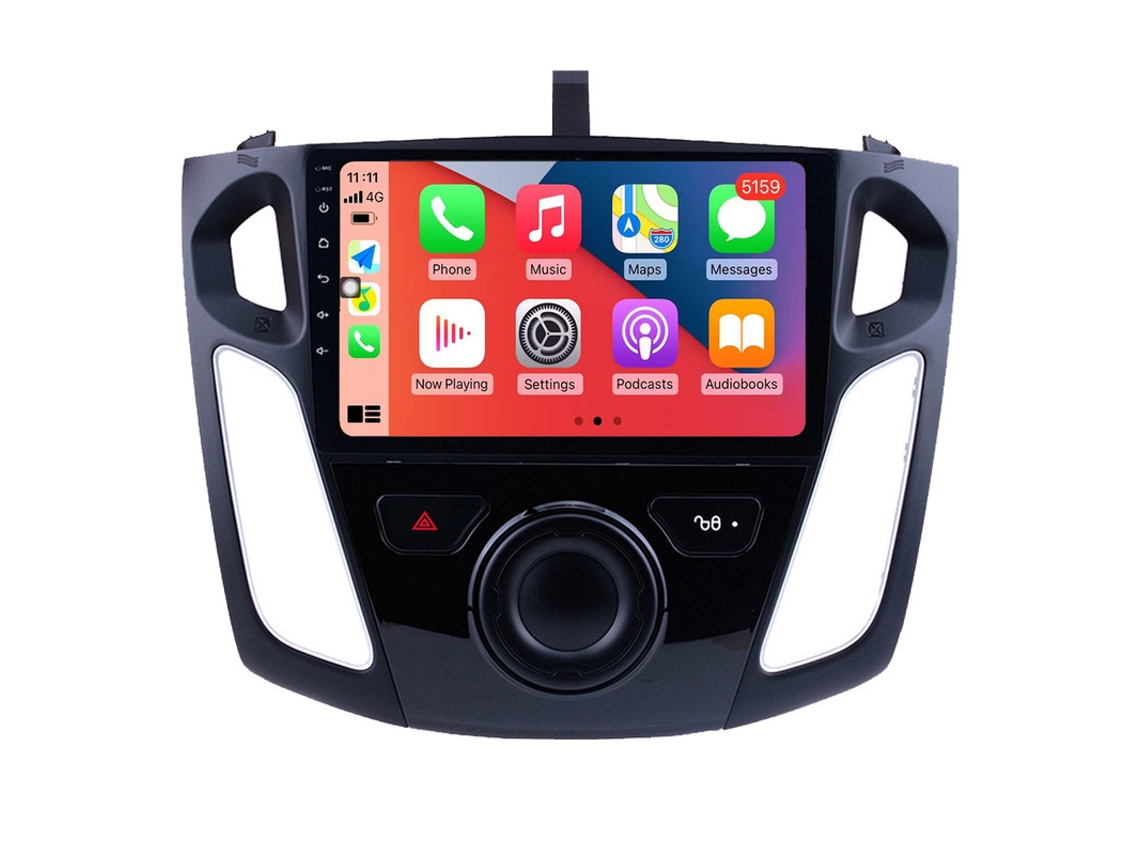 Auto Rádio Carro Bluetooth Autoradio 8GB RAM 128G ROM CarPlay Navegação GPS Ecrã Táctil RoverOne para Ford Focus 3 Mk 3 2011-2019  