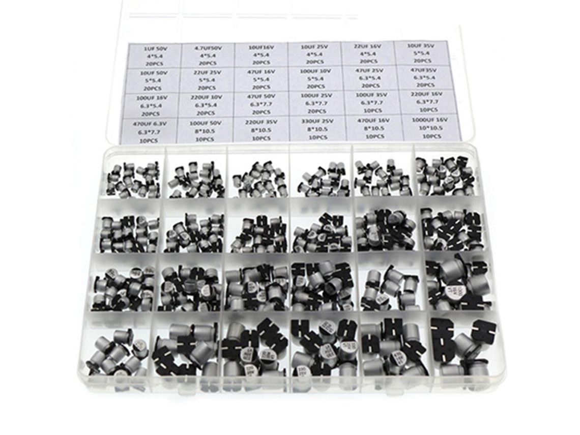 Capacitor Eletrolítico De Alumínio Smd 1uf 1000uf Para Trabalhos Diy, Trabalhos De Reparos