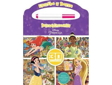 Livro Pintar Y Borrar Princesas Welf de Princesas (Espanhol)