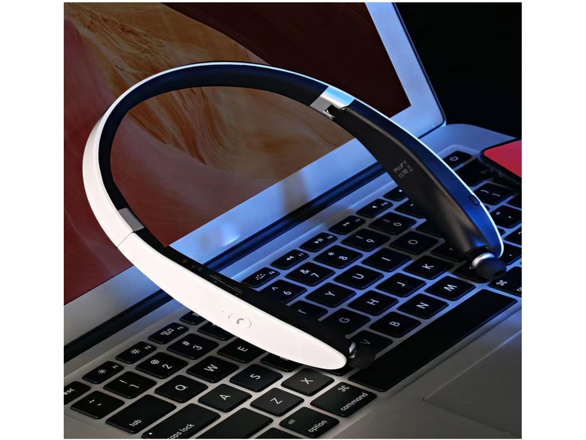 Design Prático E Dobrável Para Pendurar No Pescoço, Fone De Ouvido Telescópico Para Fones Sem Fio Sx 991bt Branco