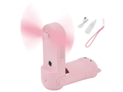 Ventilador Mini Recarregável Laxiscreed Com Spray De Água Para Uso Portátil