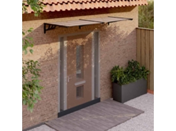Vidaxl Toldo De Porta 239x90 Cm Policarbonato Preto