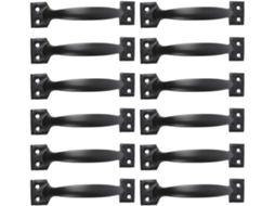 Yarnow 12-puxadores Retrô Em Formato De Bola Ferro Preta Para Armários Cozinha, Pacote Com 12 Peças, Design Confortável