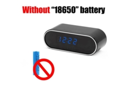 Câmera em miniatura, mini câmera espiã wi-fi, relógio secreto, visão noturna, detecção - sem bateria, adicione cartão TF de 64 GB -A S/MARCA
