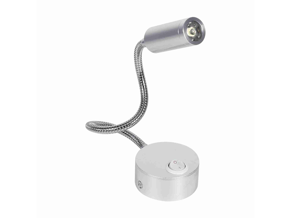 2026 lâmpada Led de Leitura para Cama com Pescoço de Cisne, 3w Luz Branca Quente, Interruptor On/off, 85 265v