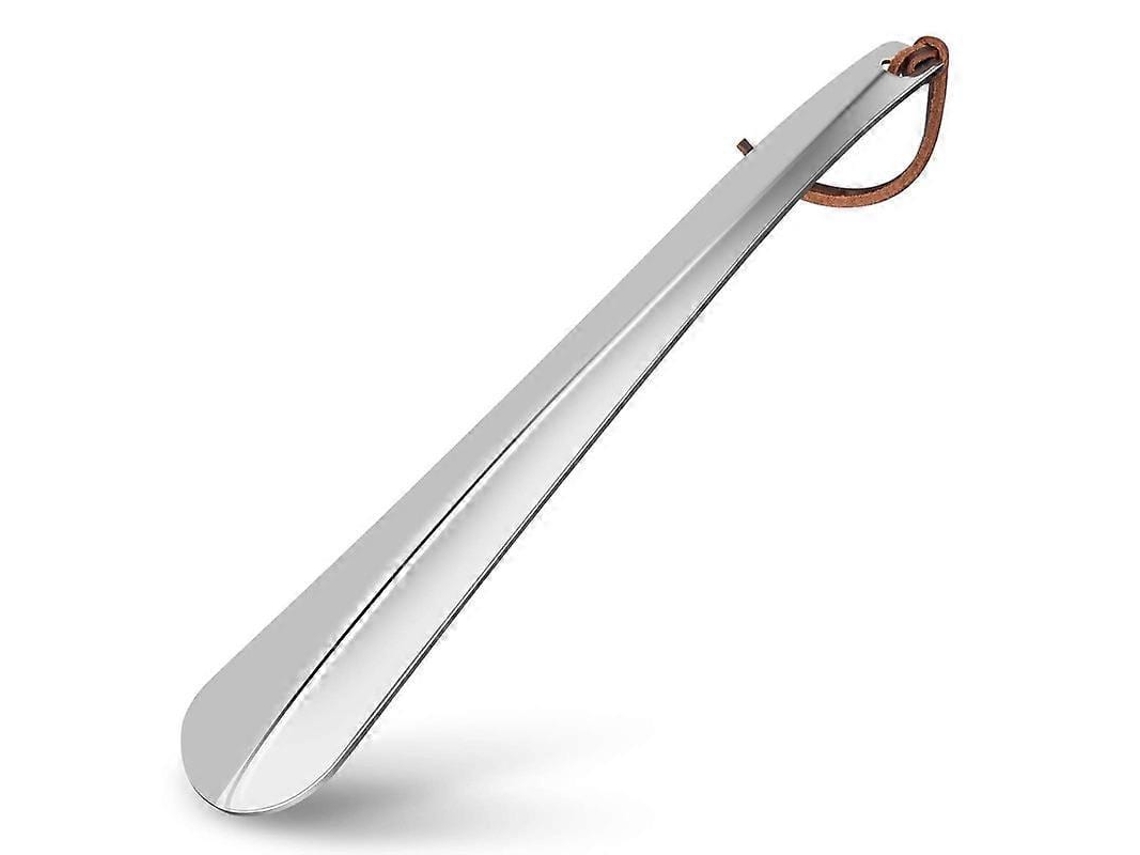 Calçadeira Longa 12 Polegadas, Aço Inoxidável, Metal, Para Calçados