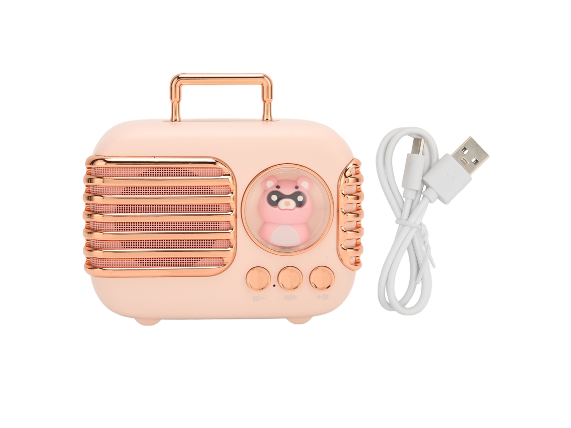 Caixa de Som Bluetooth 5.0 LAXISCREED Rosa Portátil