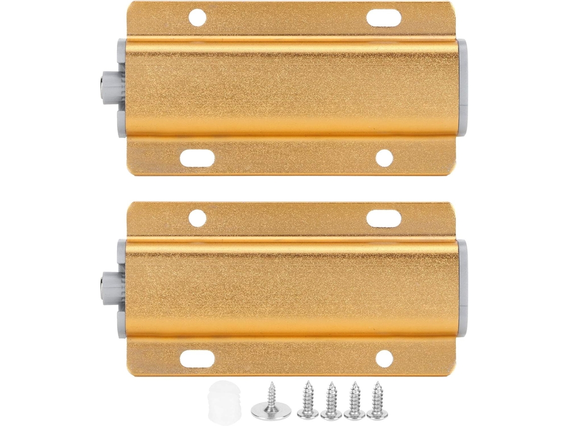 Conjunto de 2 Fechaduras Magnéticas para Abrir Portas de Armário com um Simples Pressionamento