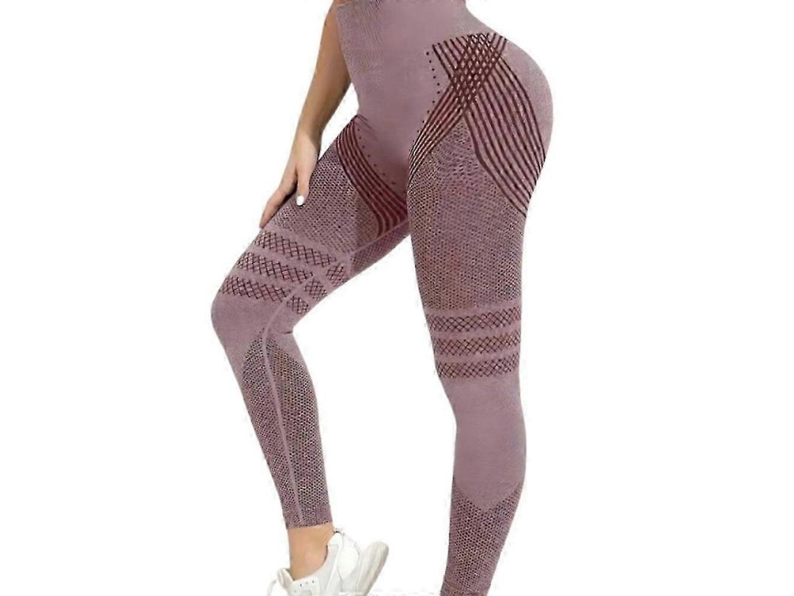 Mallas Anticelulitis 3d De Cintura Alta, Levanta Glúteos Y Control Abdominal Para Gimnasio Y Ejercicios Melocotón M
