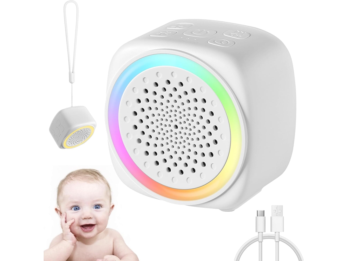 Máquina Ruído Branco Mini Portátil, 16 Sons Sem Loop, Ajuda Sono Bebés/adultos/crianças ZYBLSSBB