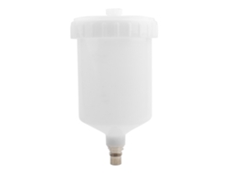 Cubo De Pintura De Gravedad Para Pistola De Pintura 600ml Com Conector De Rosca Macho De Plástico