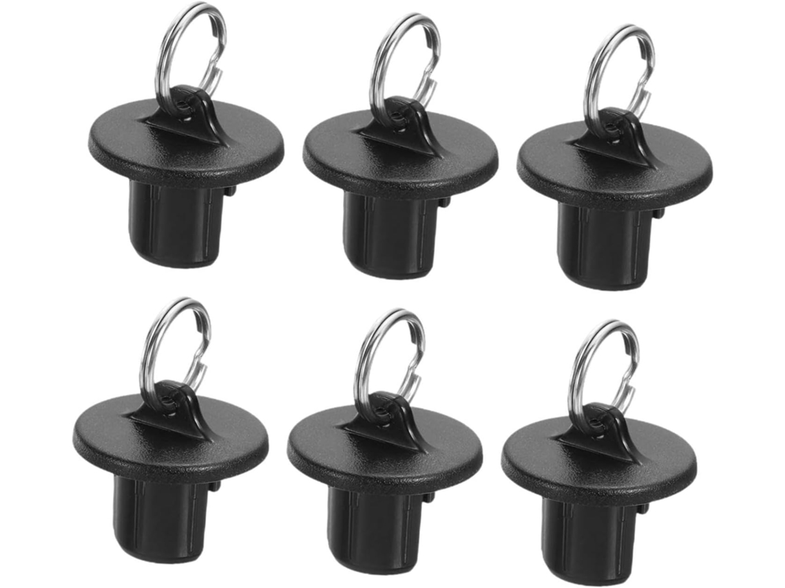 Conjunto De 6 Tampas Extremidade, Substituição Para Janelas De Enrolar E Internas Externas, Pretas, Individuais