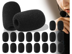 18 Filtros Pop Pretos para Microfone, Espuma Anti cuspe ZYBLSSBB