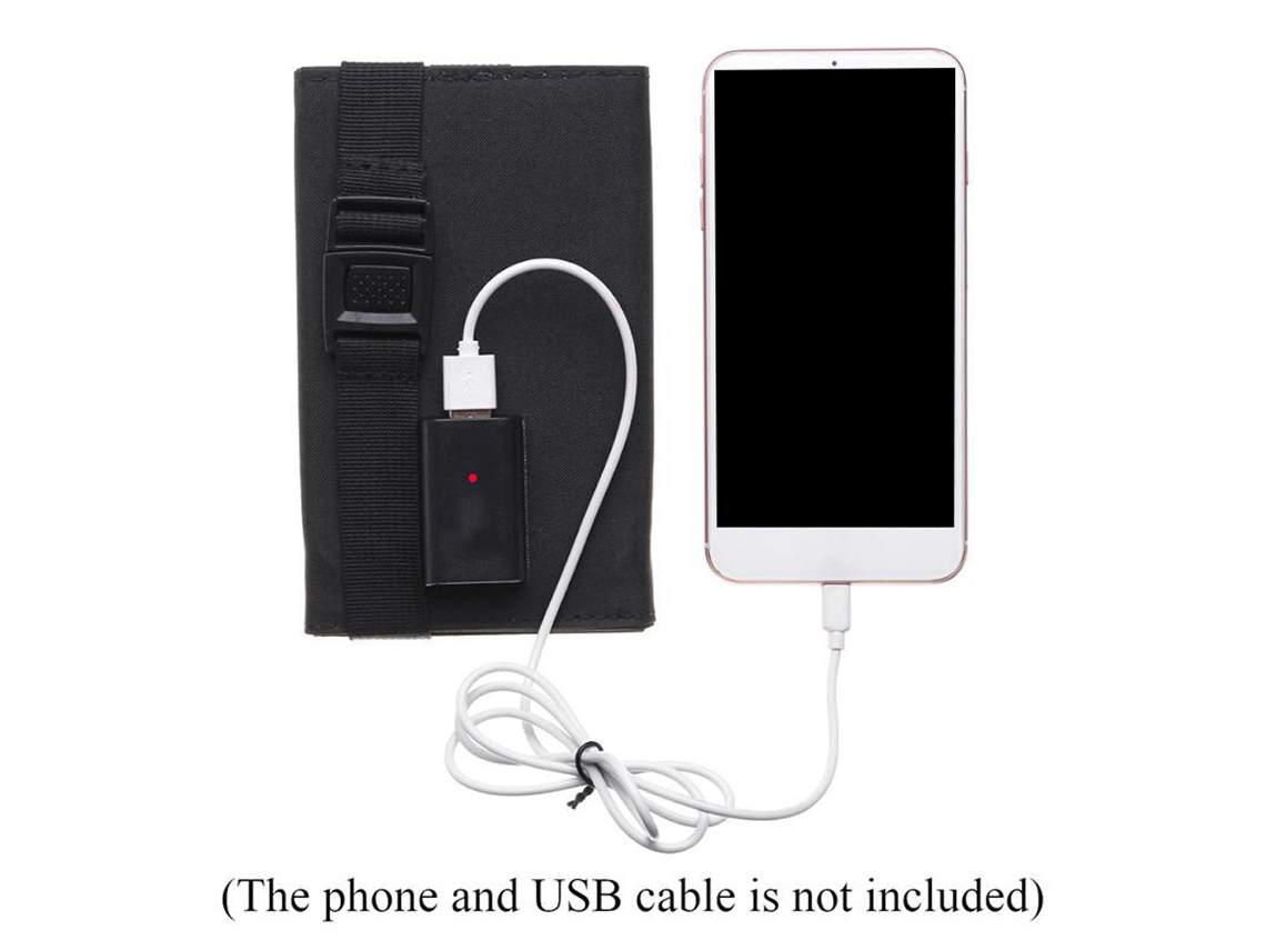 Carregador Solar Usb Portátil 5v 10w Impermeável