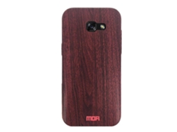 Capa Protetora Traseira De Tpu Com Textura De Madeira Mofi Para Galaxy A3