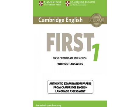 Livro Cambridge English First 1 Revised Exam Student Without Answers de Vários Autores (Inglês)