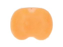 Esfoliante E Massageador Para Os Pés Com Ventosas, Laranja, Macio, Dobrável, Uso No Chuveiro (ymmr)
