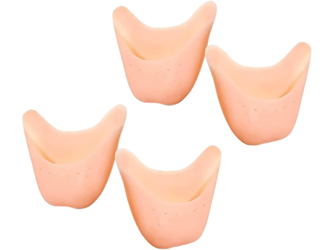 Protetores De Silicone Para Dedos E Antepé Femininos Sherchpry, Confortáveis E Duráveis, Conjunto De 4 Peças, Ideais