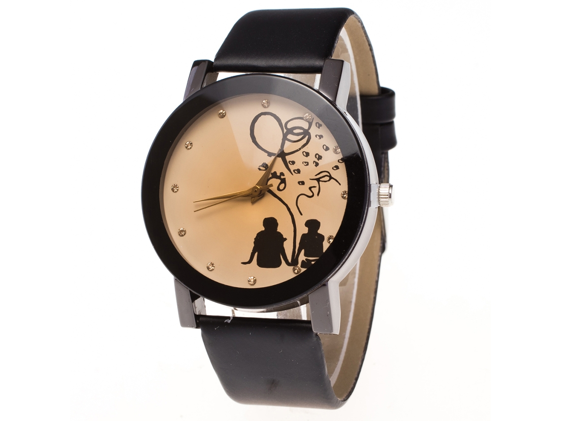 Reloj De Pulsera Analógico De Cuarzo Para Hombres Con Correa De Pu Clásico Simple Zhoulianfa (amarillo)
